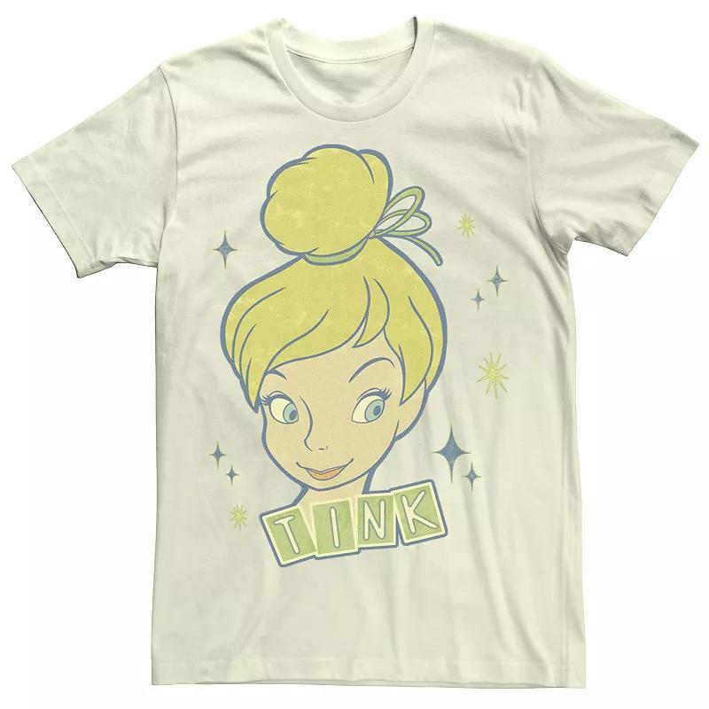 Disneys Peter Pan Tinkerbell Vintage Portrait Mens Tee Product Image