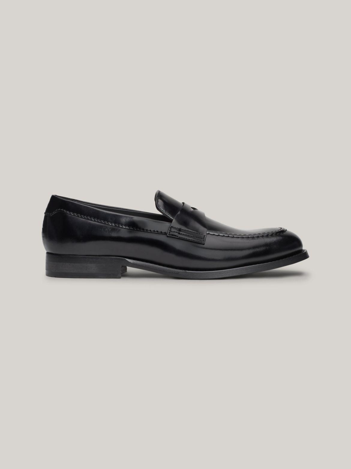 Tommy Hilfiger Men's Tommy Leather Loafer - Black - US 10 / EU 43 Product Image