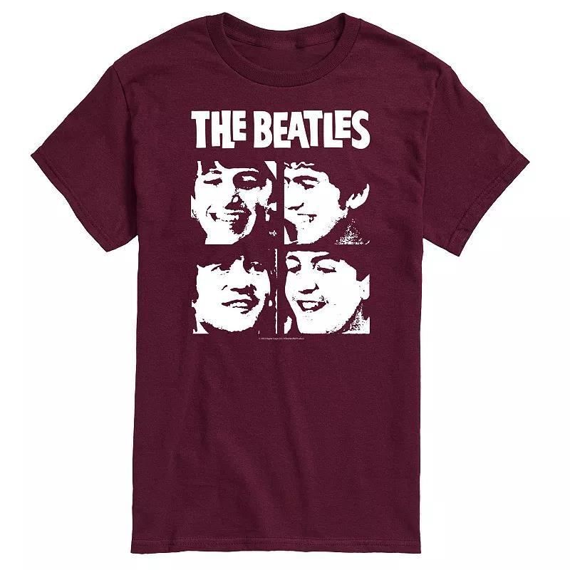 Mens The Beatles Face Grid Tee Product Image