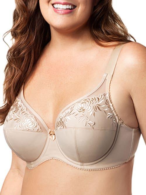 Elila Embroidered Microfiber Underwire Full Coverage Bra - 2401, G Product Image