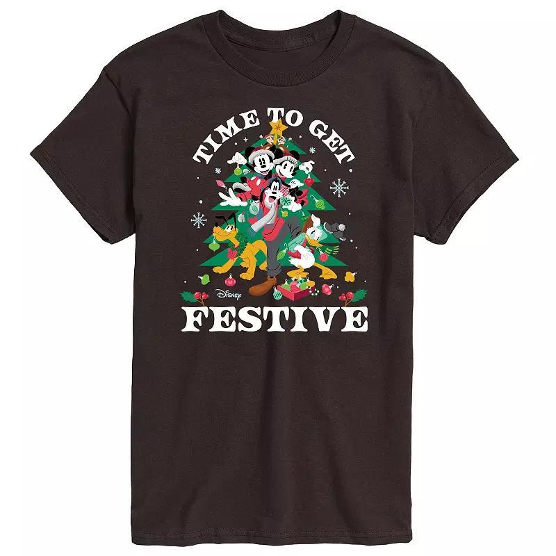 Disney Mens Time To Get Festive Tee Blue Product Image