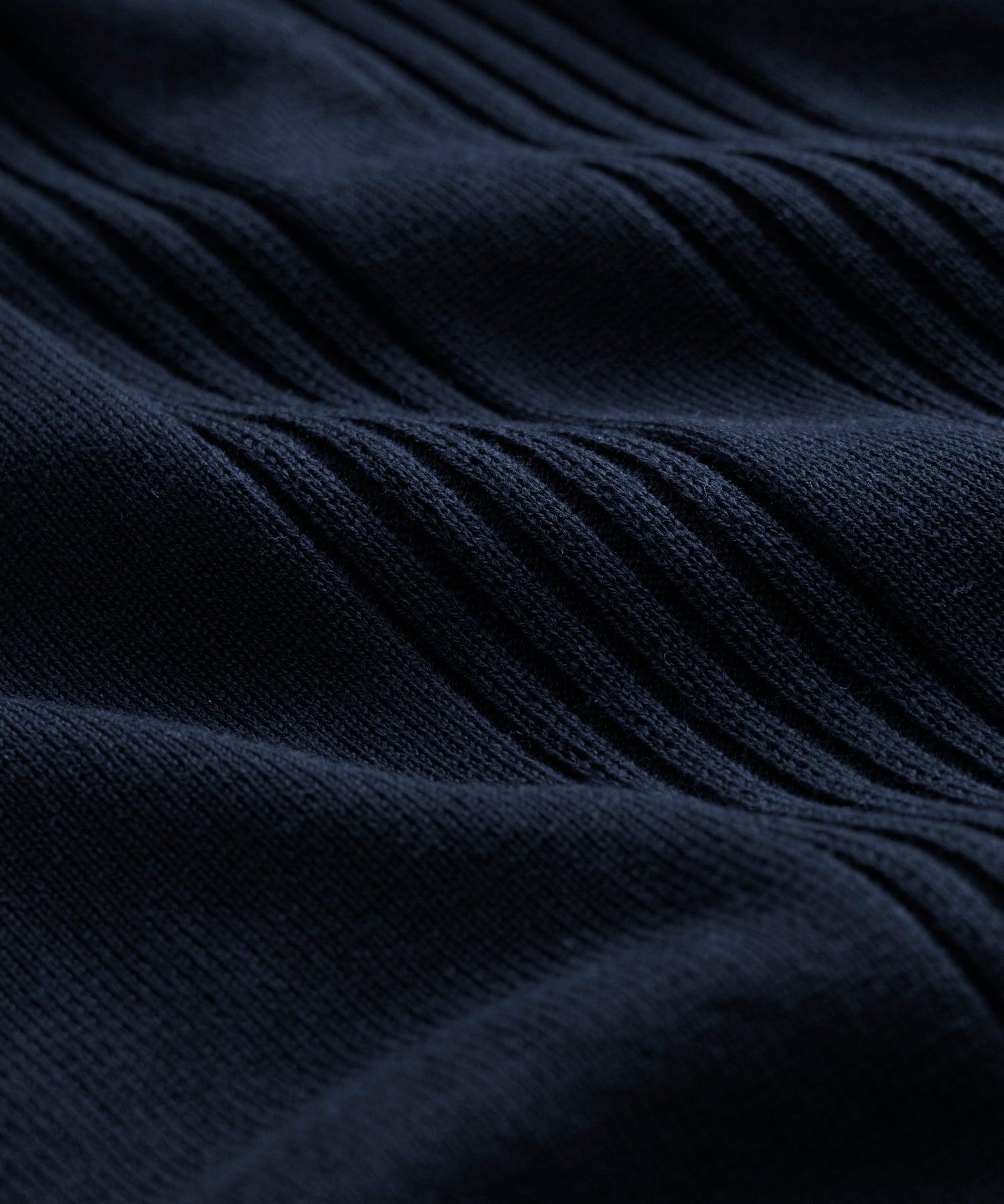 Silk Cotton Ribbed Polo Product Image