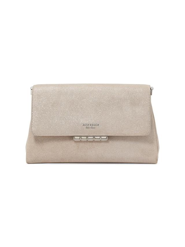 Womens Grace Glitter Suede Clutch Product Image