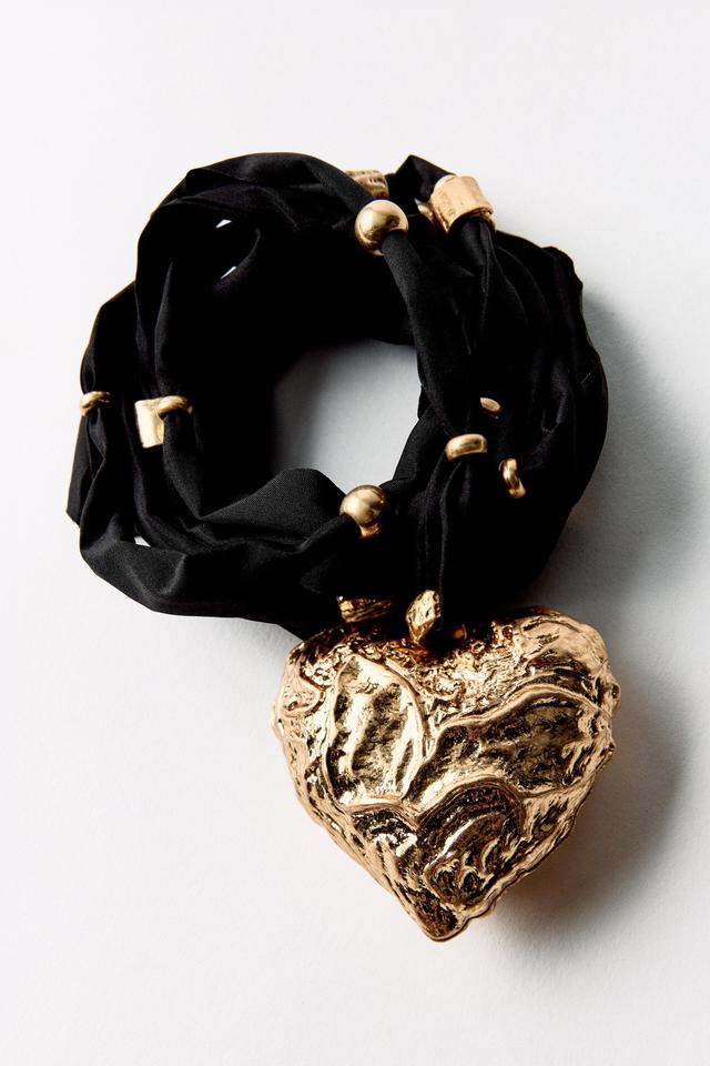 FABRIC HEART NECKLACE Product Image