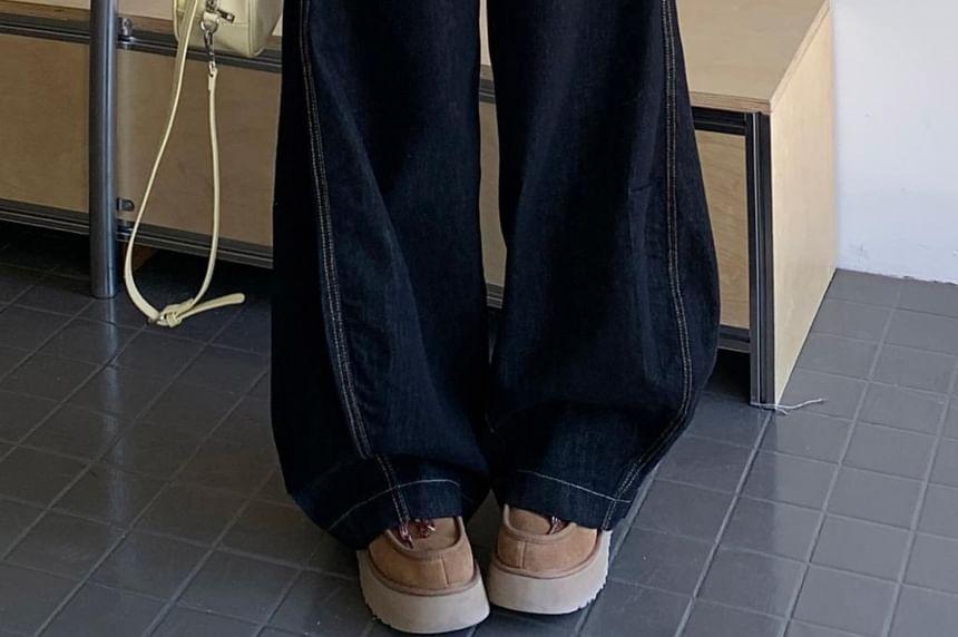 High Rise Wide Leg Jeans Product Image