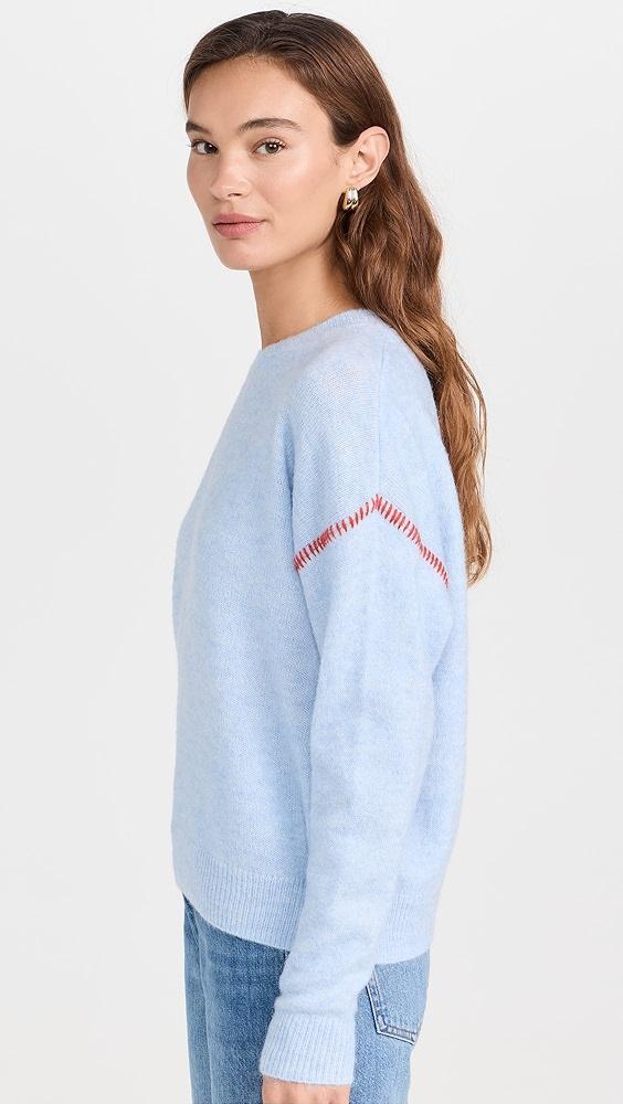 SUNDRY Baseball Stitch Crew Neck Sweater | Shopbop Product Image