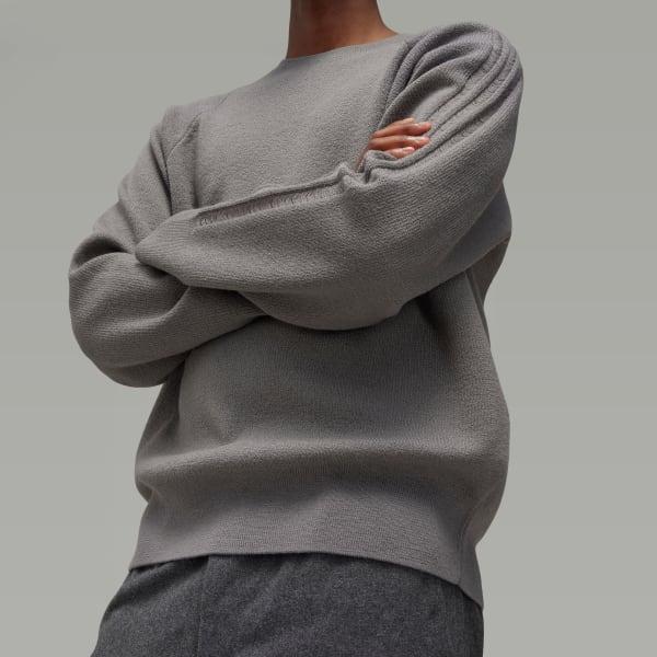 Y-3 Logo Knit Crew Sweatshirt Product Image