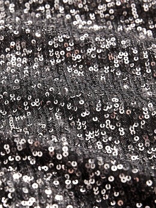 High-Waisted Sequin Flare Pants Product Image