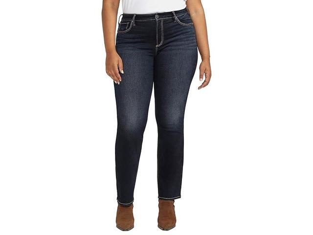 Silver Jeans Co. Plus Size Avery High-Rise Slim Bootcut Jeans W94627EDB484 (Indigo) Women's Jeans Product Image