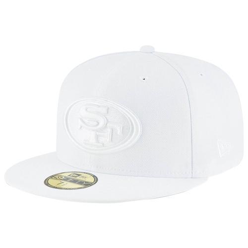 Mens New Era San Francisco 49ers White 59FIFTY Fitted Hat Product Image