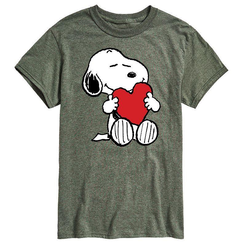 Big & Tall Peanuts Hugging Heart Tee, Mens Product Image