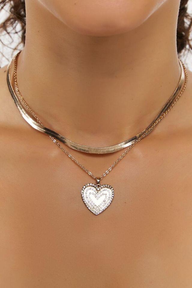 Heart Pendant Layered Necklace | Forever 21 Product Image