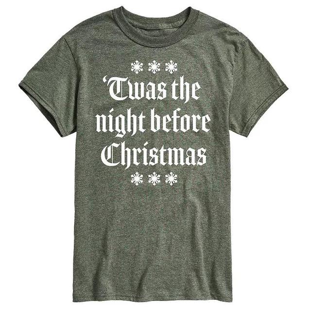 Big & Tall Twas The Night Before Christmas Graphic Tee, Mens Product Image