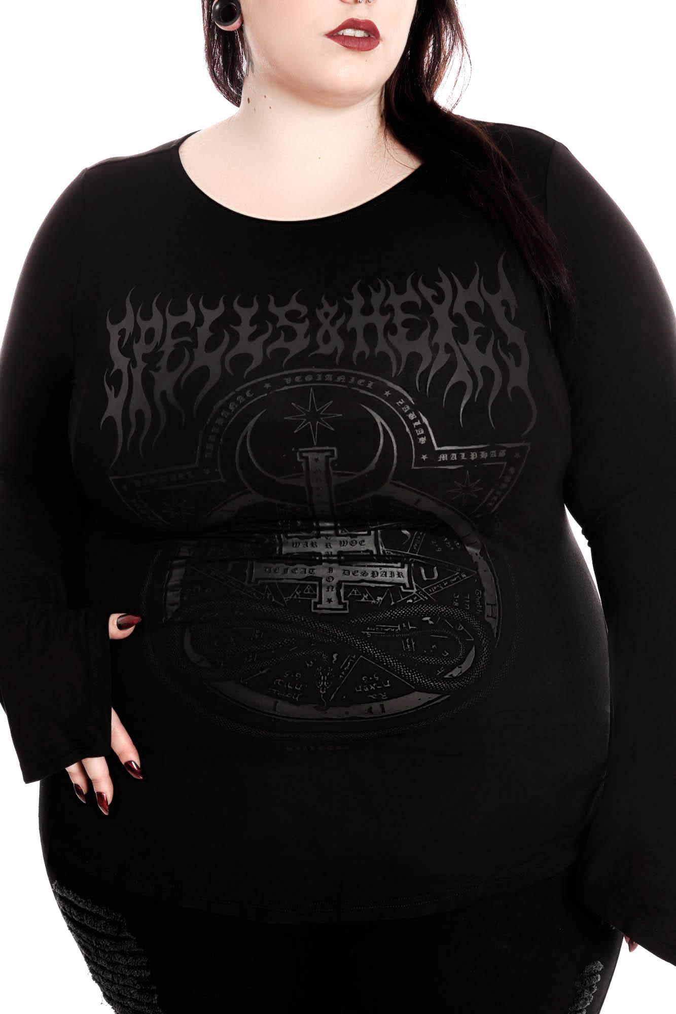 Leya Long Sleeve Top [PLUS] - Resurrect Female Product Image