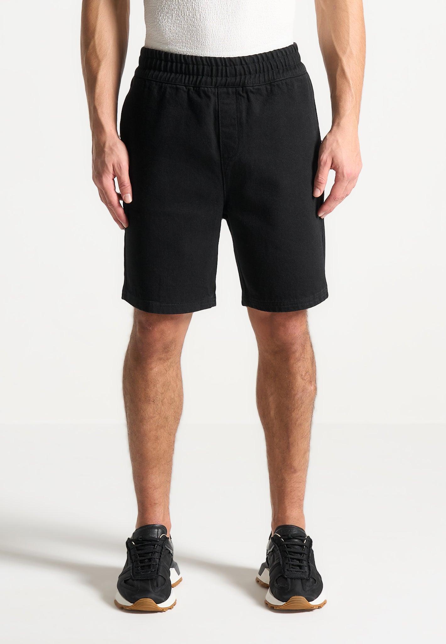 Denim Shorts - Black Male Product Image