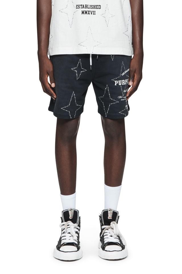 Stacked Crystal Stars Shorts Male Product Image