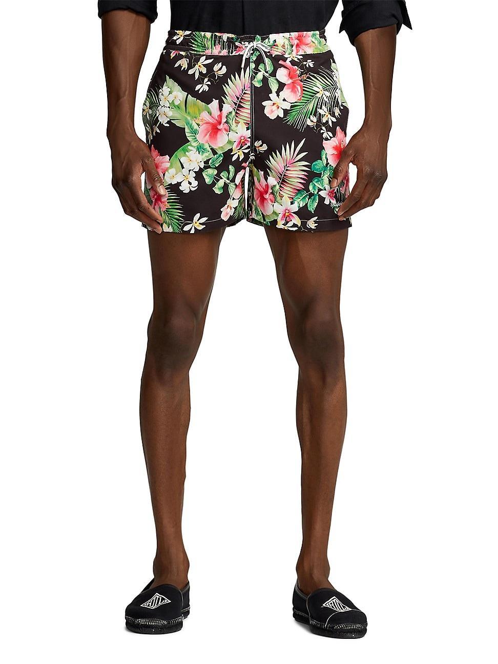 Ralph Lauren Purple Label Amalfi Floral Swim Trunks Product Image