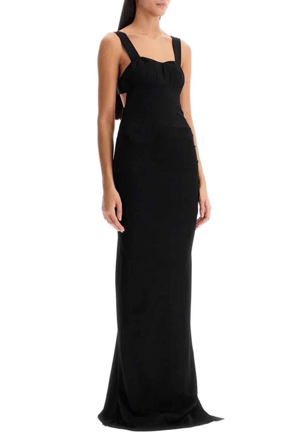 TOM FORD "maxi Knit Dress With Cut Out Details In Black Product Image