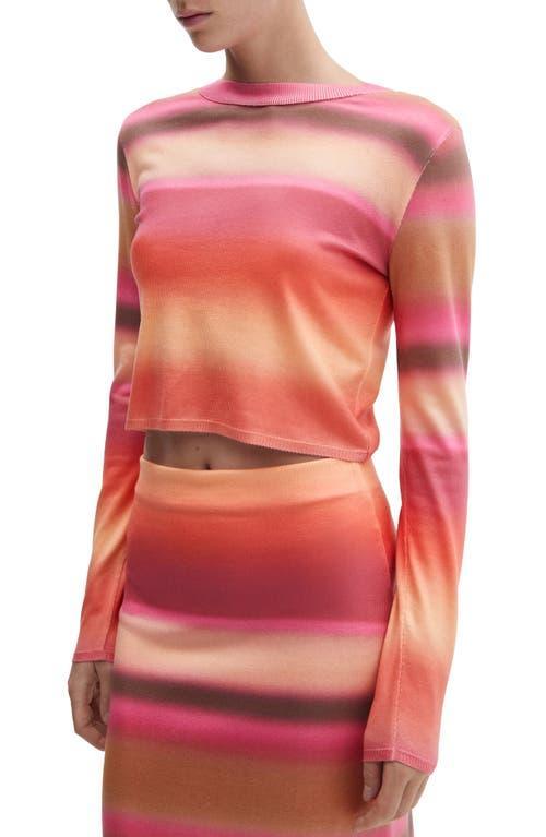 MANGO Gradient Stripe Knit Top Product Image