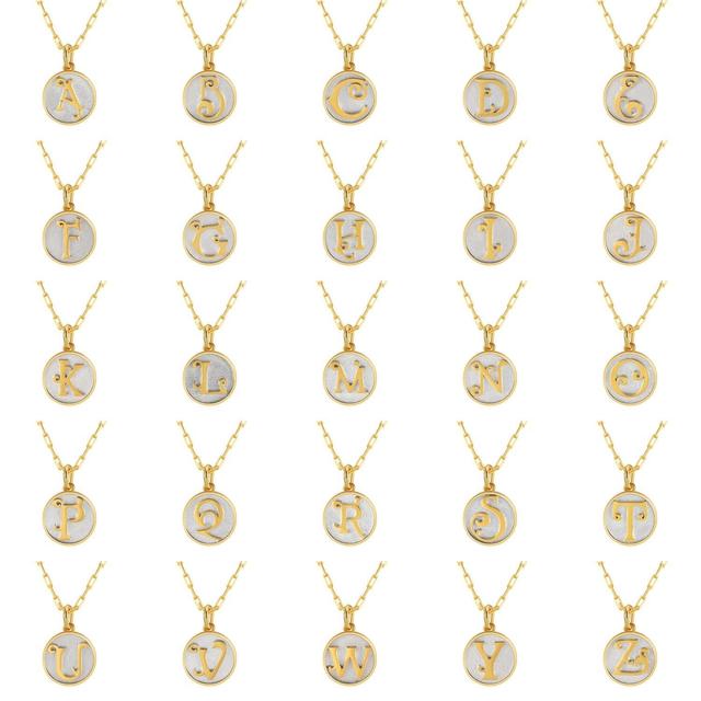 Saints Dainty Fancy W Initial Pendant Necklace Product Image