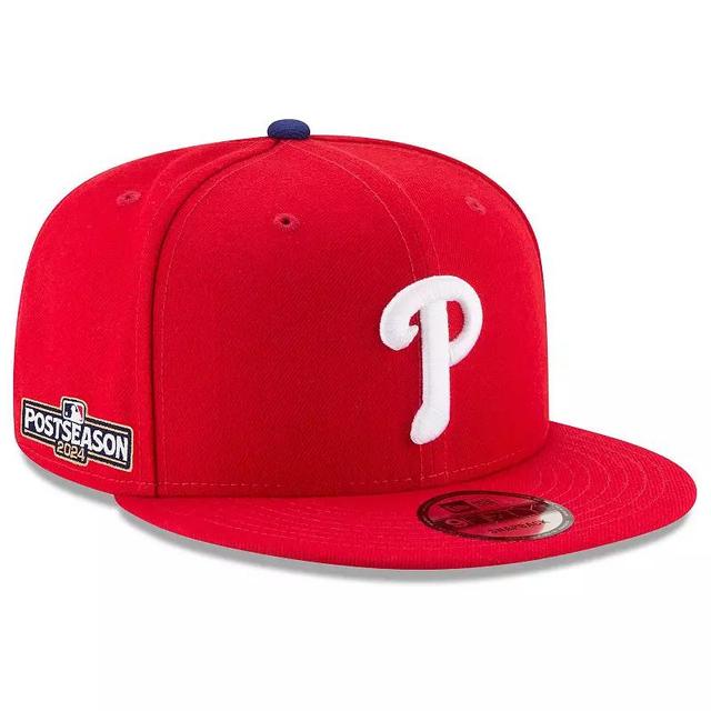 Mens New Era Philadelphia Phillies 2024 MLB Postseason Side Patch 9FIFTY Snapback Hat Product Image