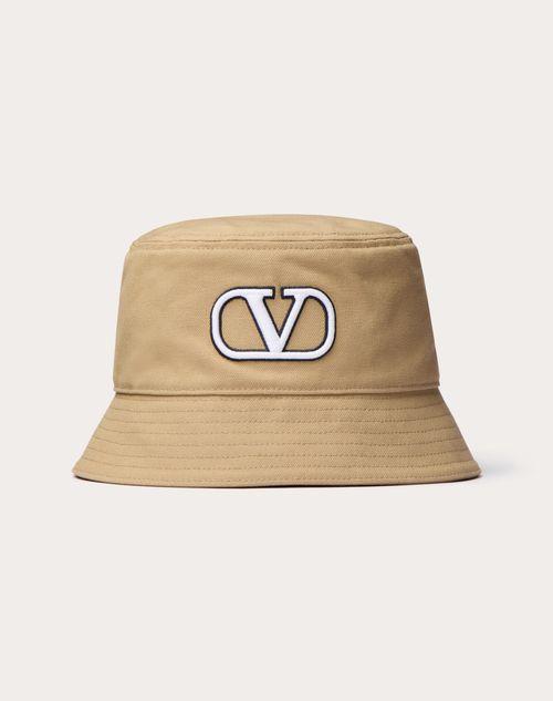 VLOGO SIGNATURE COTTON BUCKET HAT WITH VLOGO EMBROIDERY  Product Image