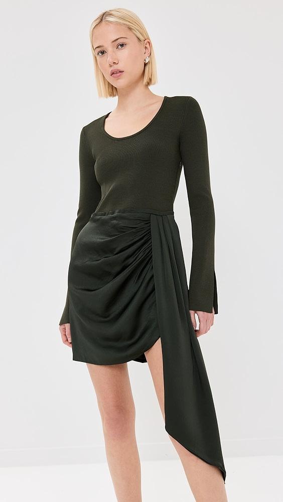 SIMKHAI Springer Long Sleeve Wrapped Dress | Shopbop Product Image