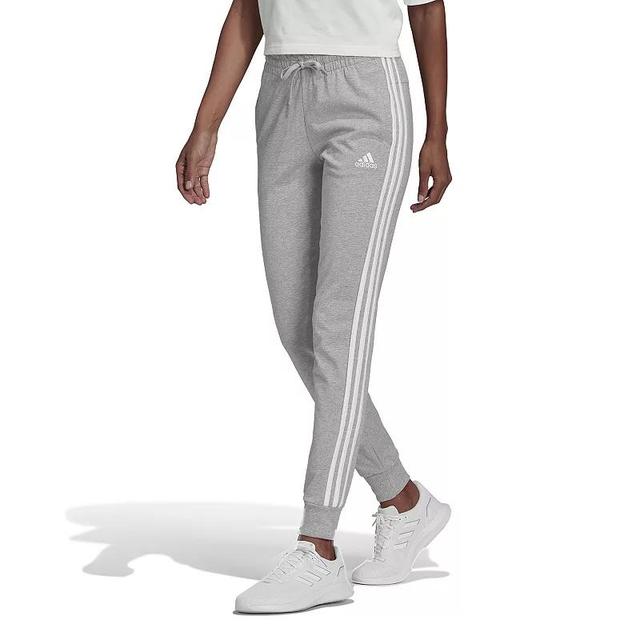 Adidas Womens Essentials 3-Stripes Single Jersey Jogger Pants Product Image