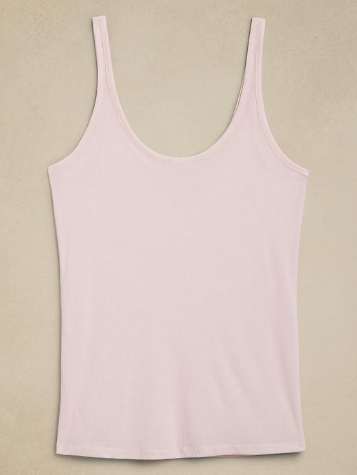 Sheer Ribbed Tank Top Product Image