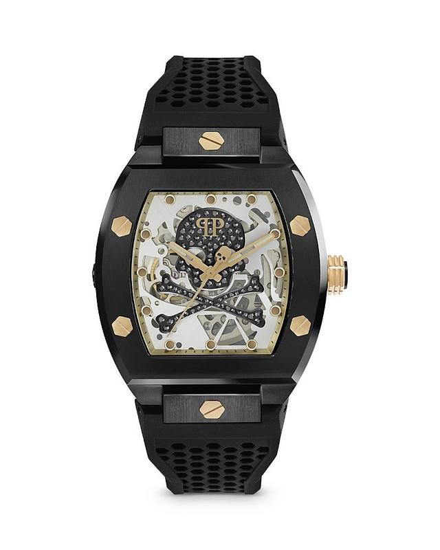 PHILIPP PLEIN The $keleton Silicone Strap Watch, 44mm Product Image