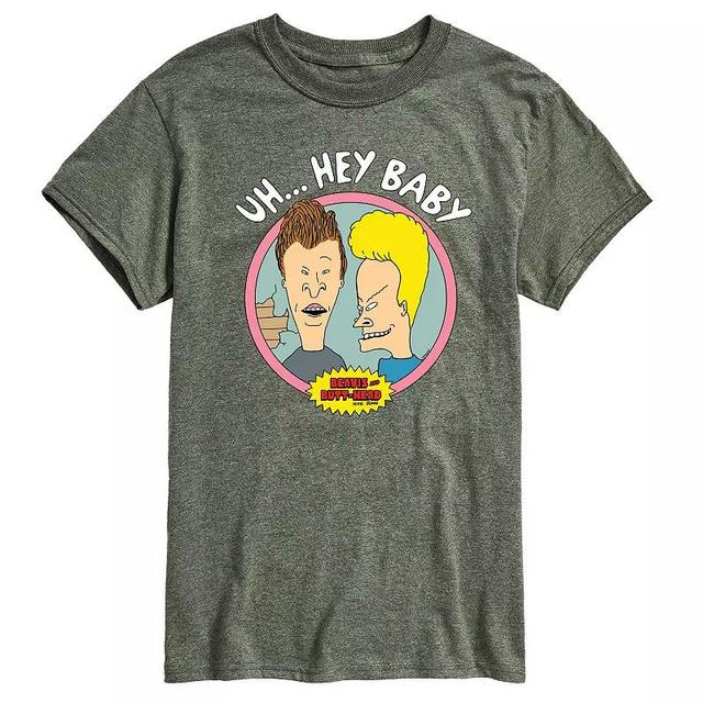 Mens Beavis & Butthead Uh... Hey Baby Graphic Tee Product Image