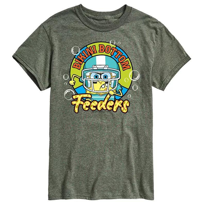 Mens SpongeBob SquarePants Football Tee Product Image