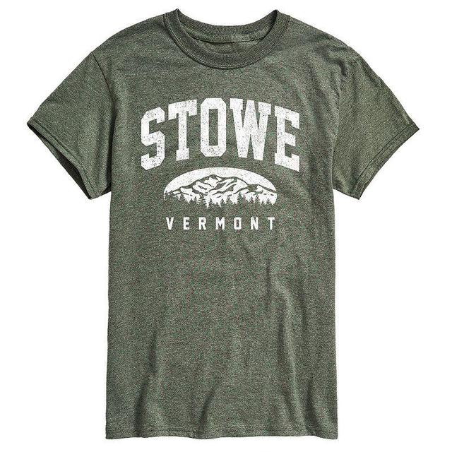 Mens Stowe Vermont Graphic Tee Grey Blue Product Image