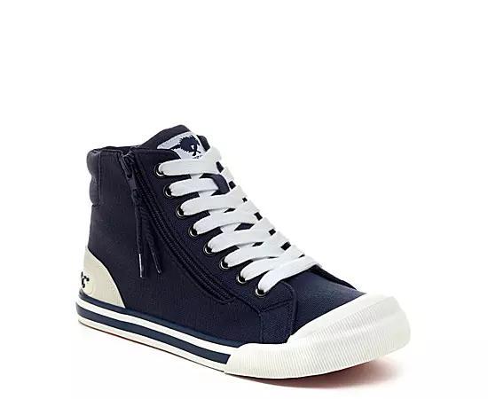 Rocket Dog Jazzinhi Womens High Top Sneakers Blue Product Image