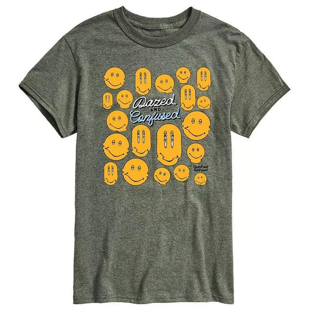 Mens Dazed and Confused Smiley Face Graphic Tee Blue Product Image