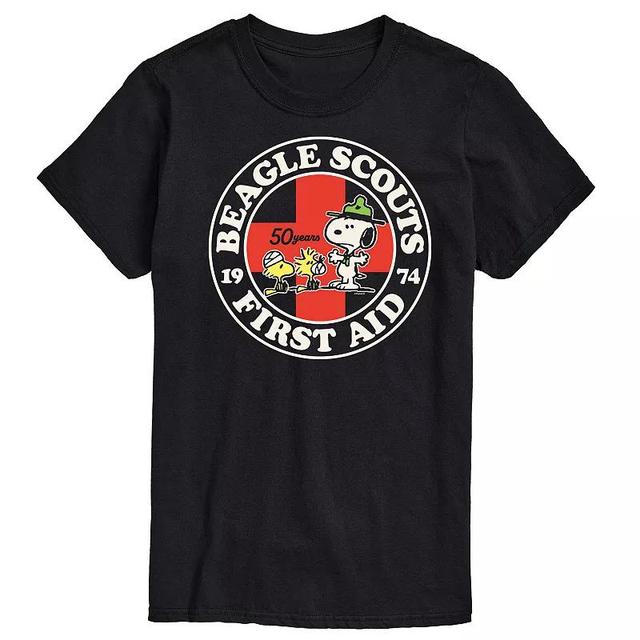 Big & Tall Peanuts Beagle Scouts First Aid Graphic Tee, Mens Product Image