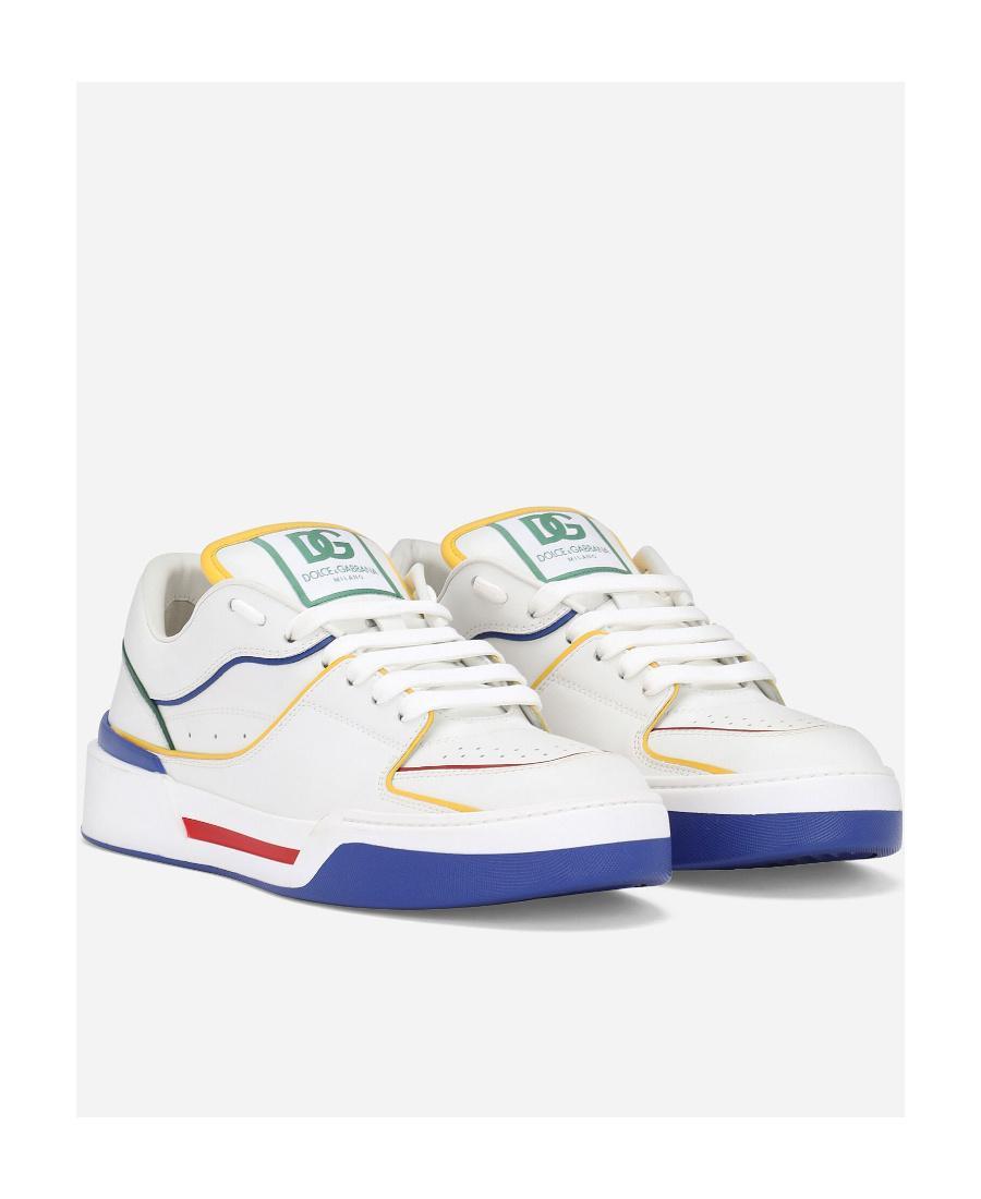 DOLCE & GABBANA New Roma Leather Sneaker In White Product Image