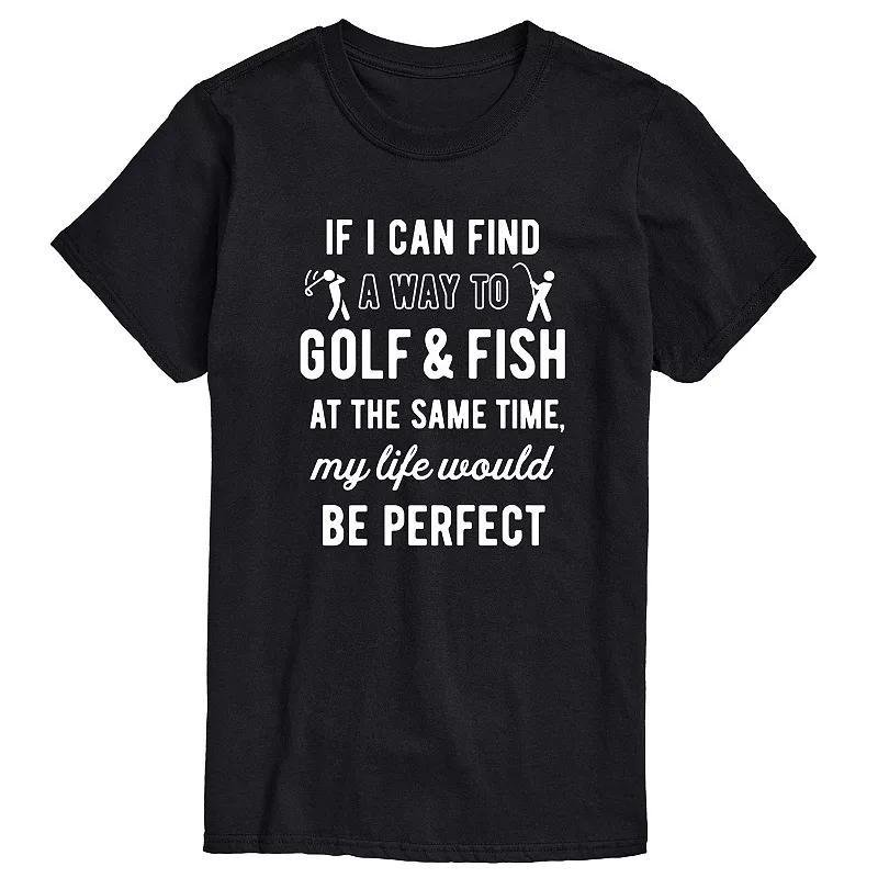 Mens Golfing & Fishing Graphic Tee Product Image