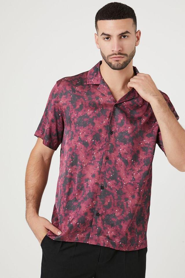 Satin Abstract Print Shirt | Forever 21 Product Image