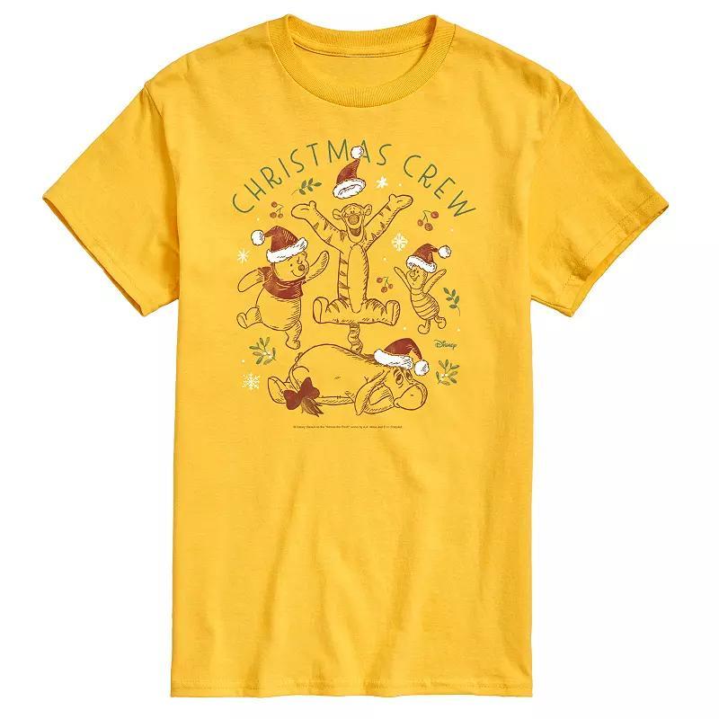 Disneys Winnie The Pooh Mens Christmas Crew Graphic Tee Product Image