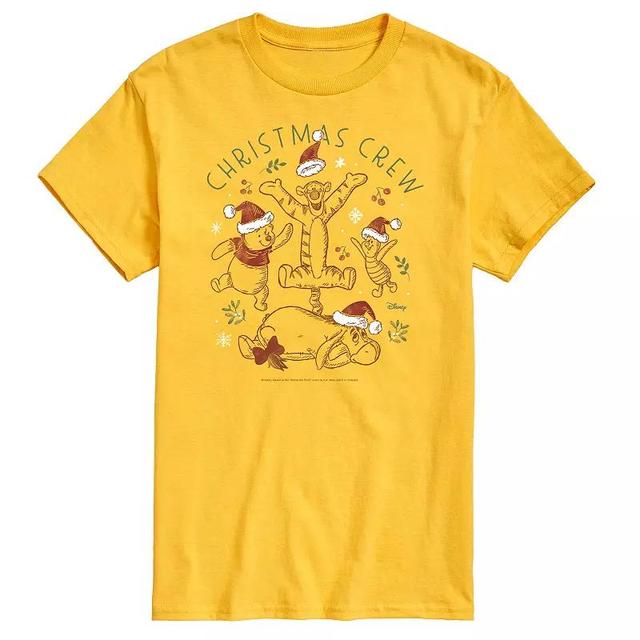 Disneys Winnie The Pooh Mens Christmas Crew Graphic Tee Product Image