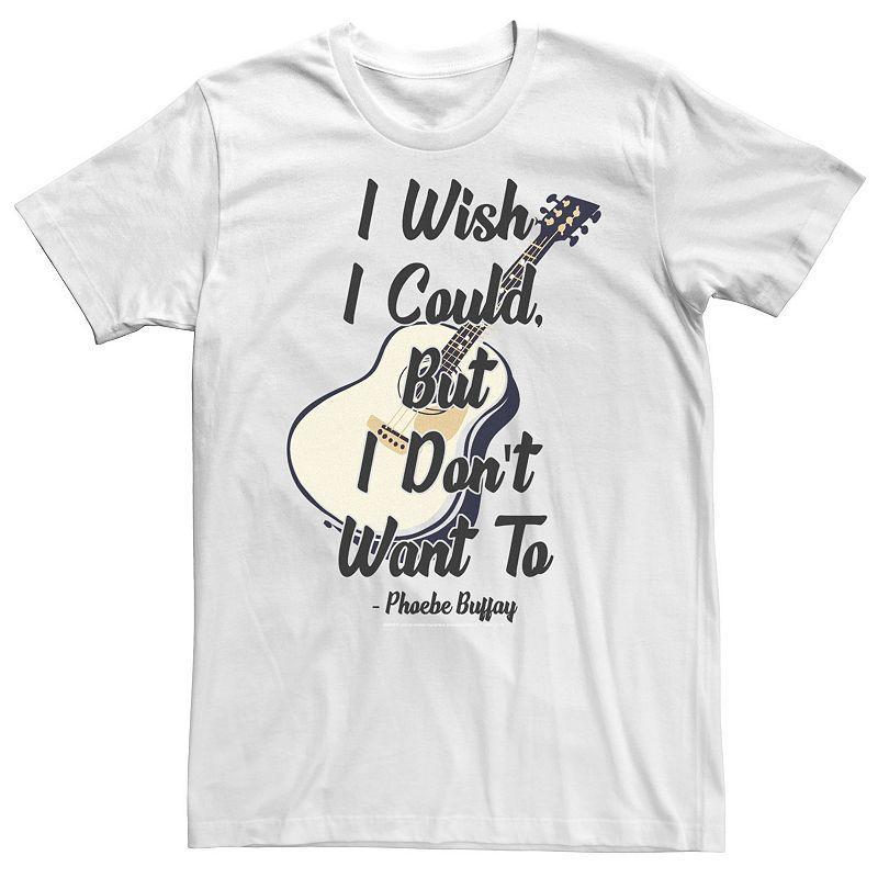 Big & Tall Friends I Wish I Coulc But I Dont Want To Phoebe Quote Tee, Mens Product Image