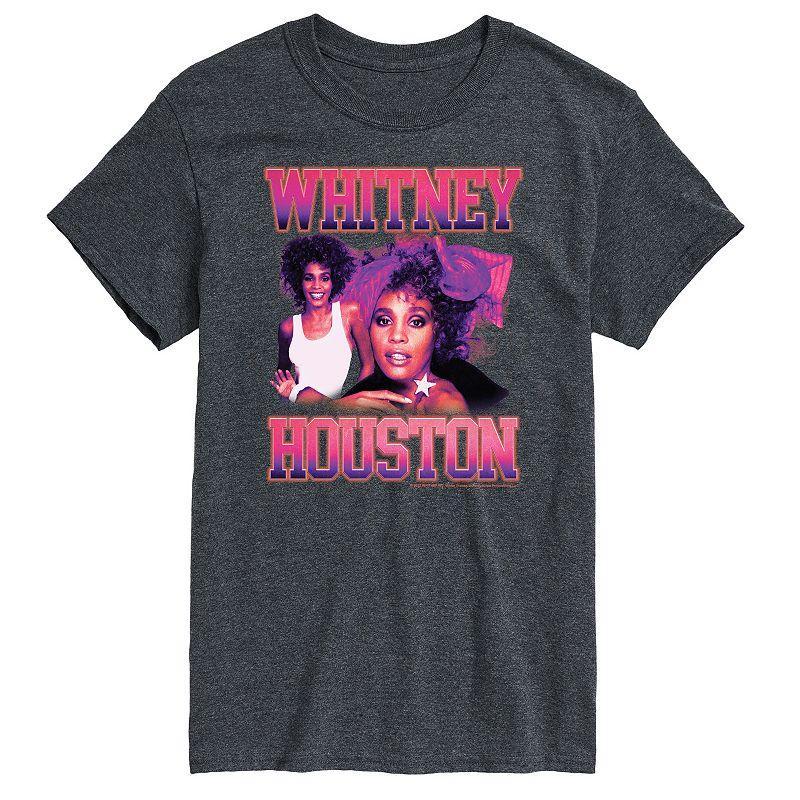 Mens Whitney Houston Vintage Tee Dark Grey Product Image