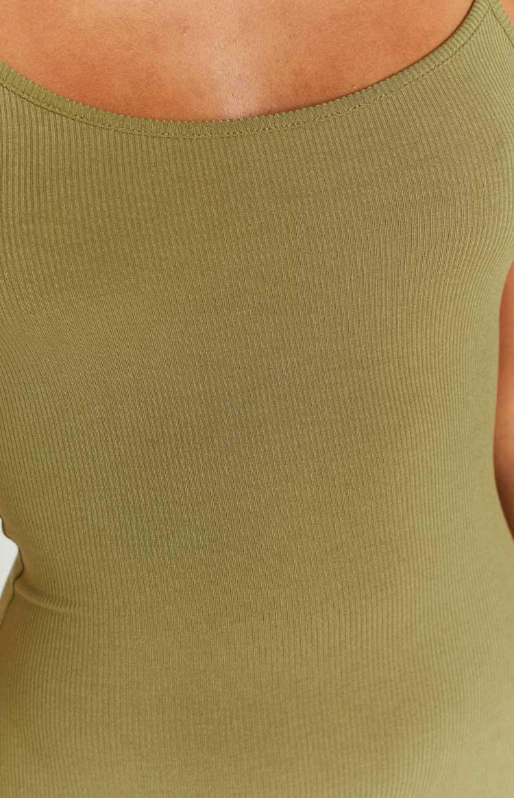 Melrose Khaki Maxi Dress Product Image