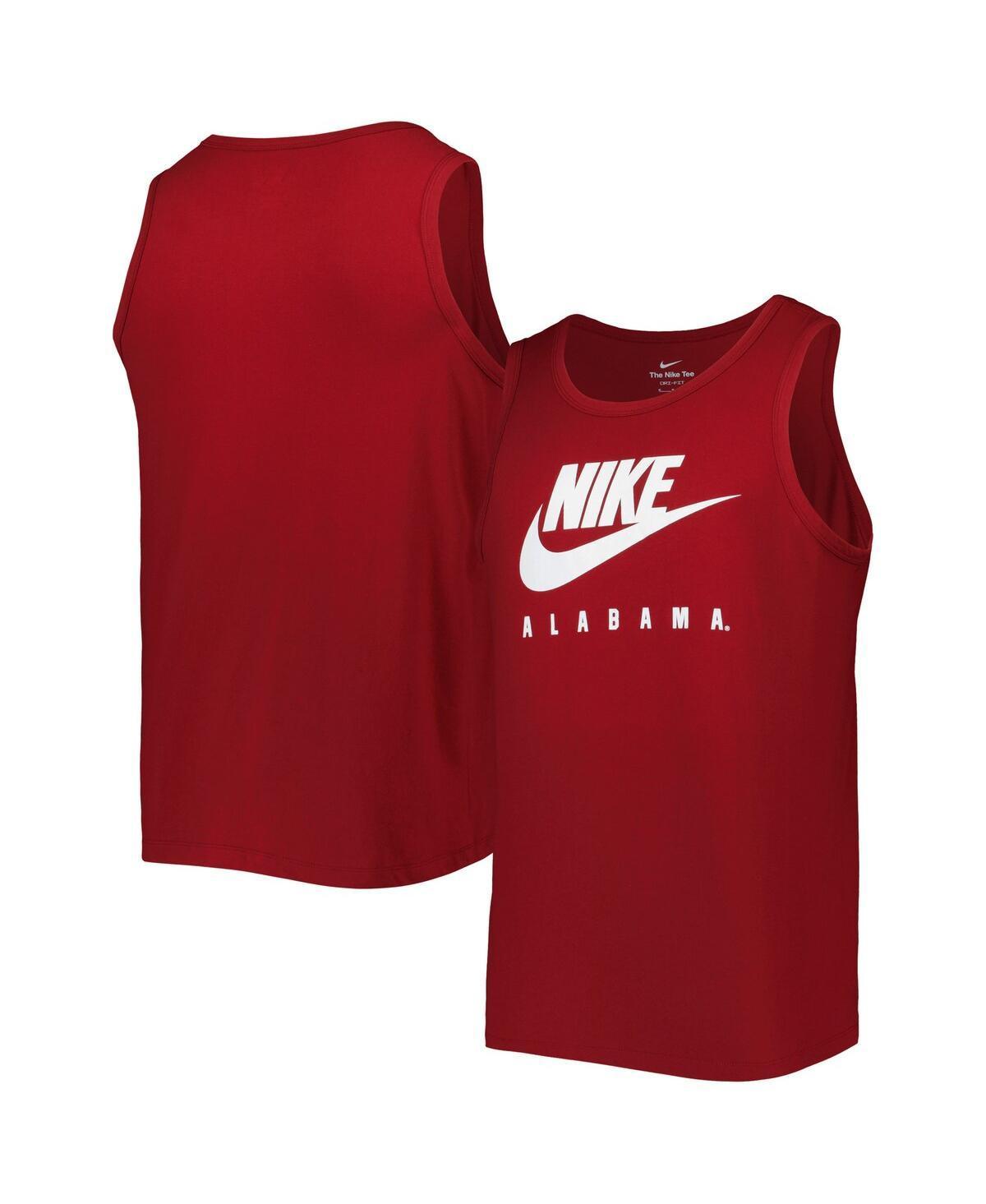 Mens Nike Crimson Alabama Crimson Tide Futura Performance Scoop Neck Tank Top Product Image