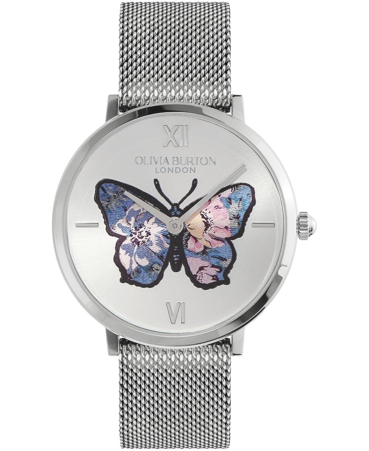 Olivia Burton Signature Butterfly Leather Strap Watch, 28mm Product Image