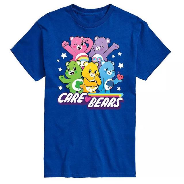 Big & Tall Care Bears Main Group Graphic Tee, Mens Med Blue Product Image