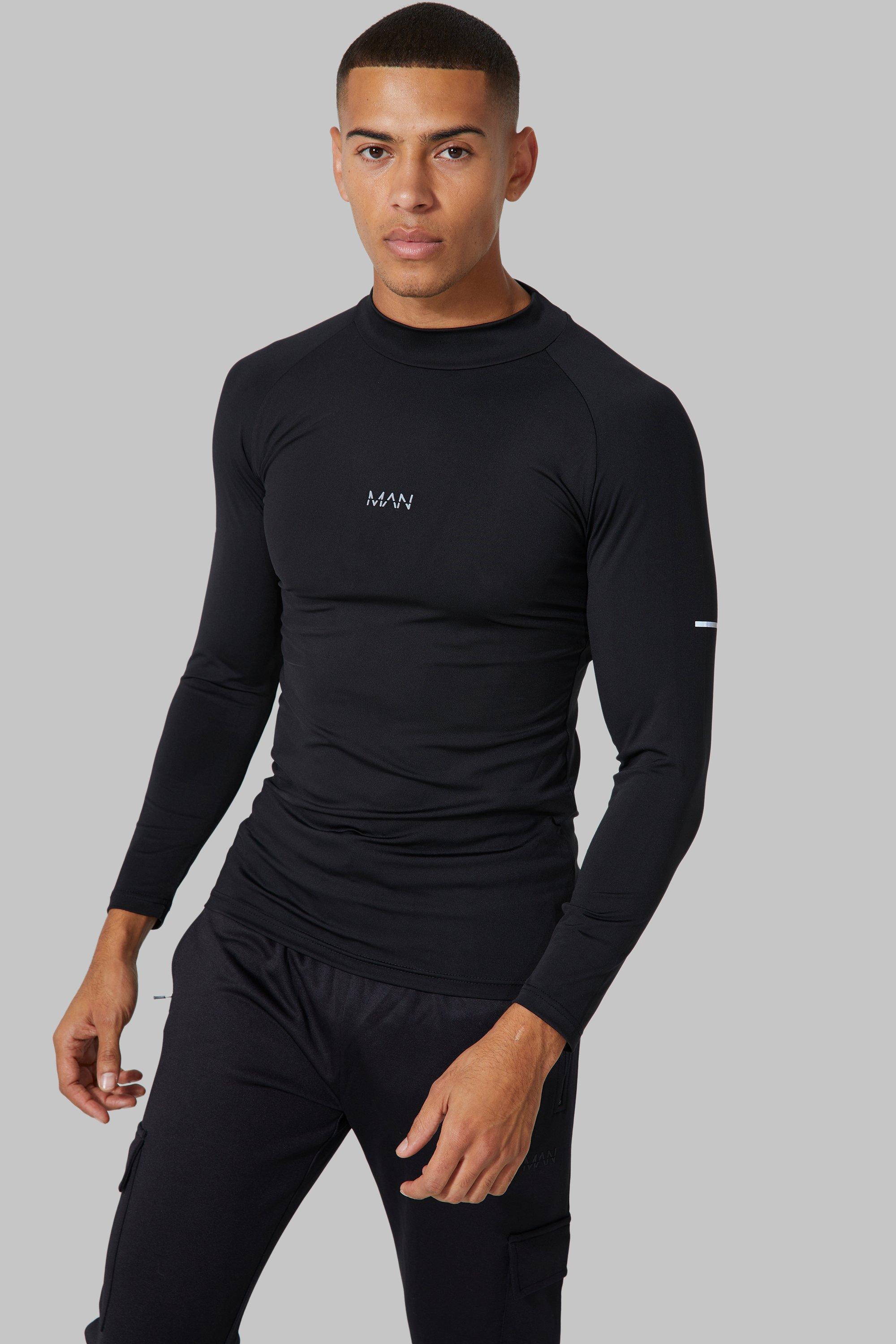 Man Active Compression Training Top | boohooMAN USA Product Image