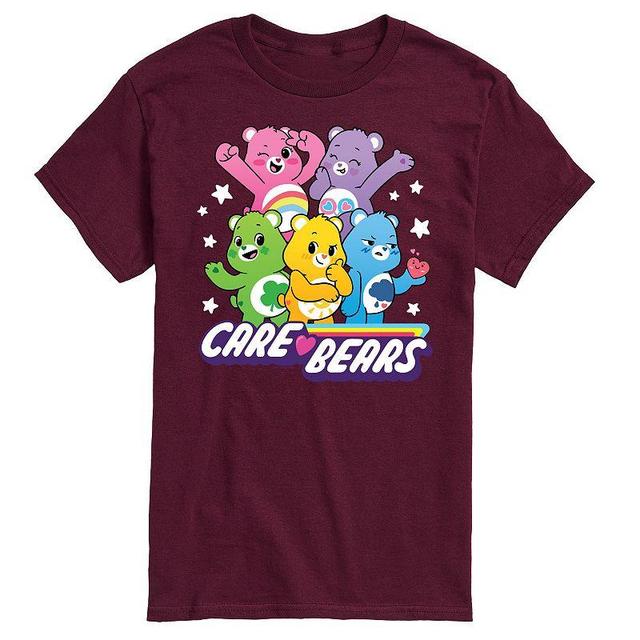 Big & Tall Care Bears Main Group Graphic Tee, Mens Product Image