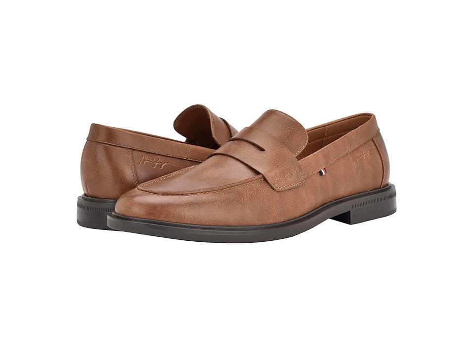 Tommy Hilfiger Mens Apron Toe Penny Loafers - Light Brown Product Image